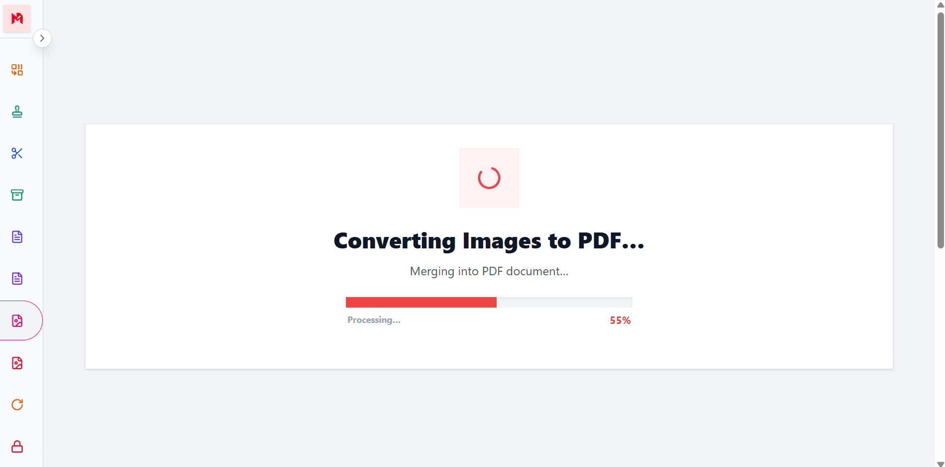 Secure JPG to PDF conversion with automatic file deletion